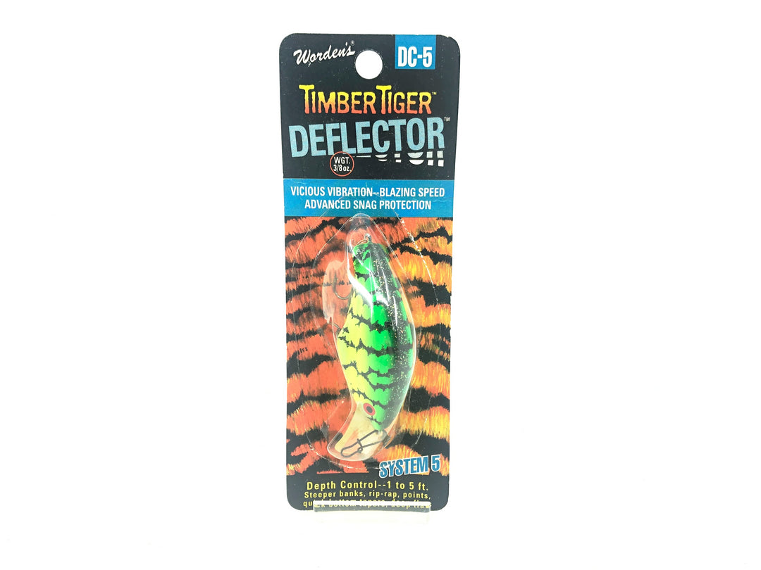 Timber Tiger Deflector DC-5, #214 Worden's Firetiger Color on Card