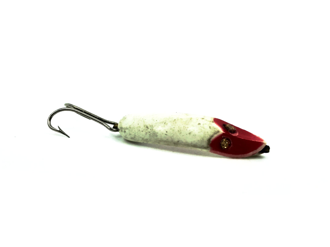 Paul Bunyan Flyrod Dodger, White/Red Head with Red Ribs Color
