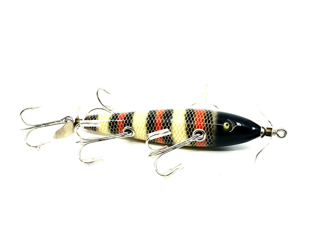 Musky Dan (XXX Lures) 5 hook, Scarlet Snake Color