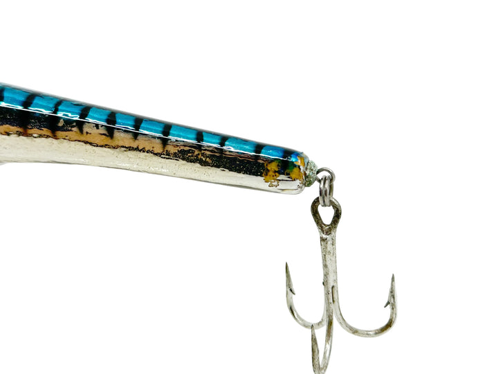 Bagley DB08, F7S Blue on Silver Chrome/Tiger Stripes Color