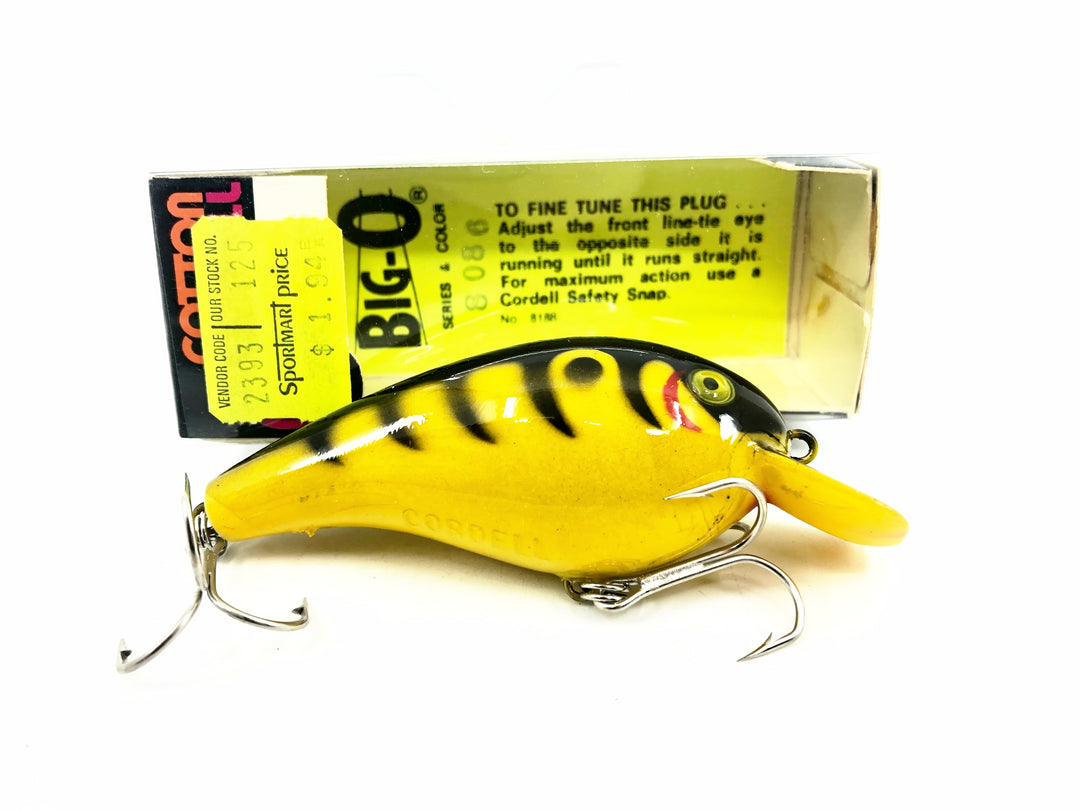 Cotton Cordell 8000 Big-O, #86 Tiger Yellow Color w/Box