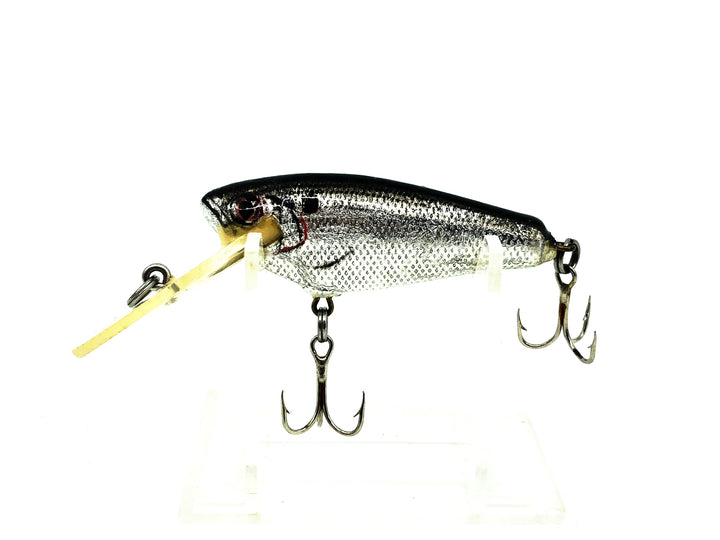 Bagley Small 4DDSF2 Small Fry Shad, BS Black on Silver Foil Color