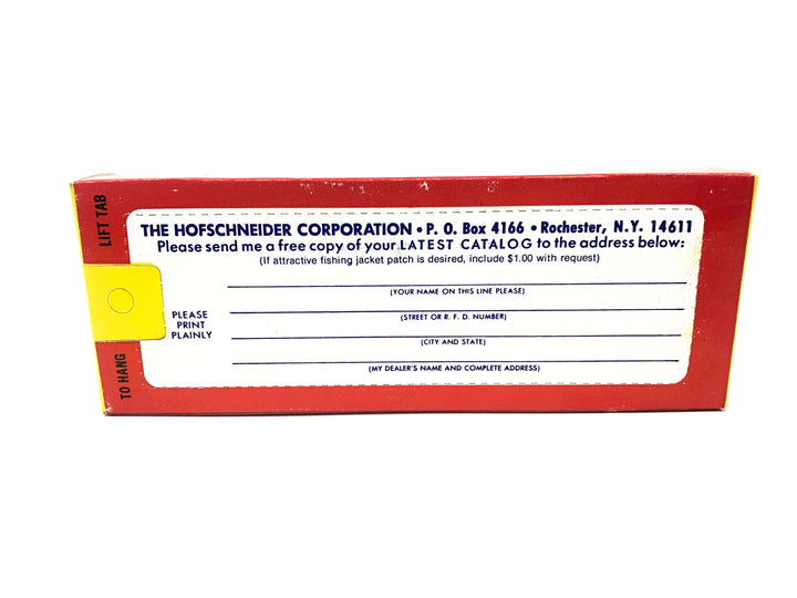Hofschneider Red Eye Wiggler 1P-C, White/Red Stripes Color