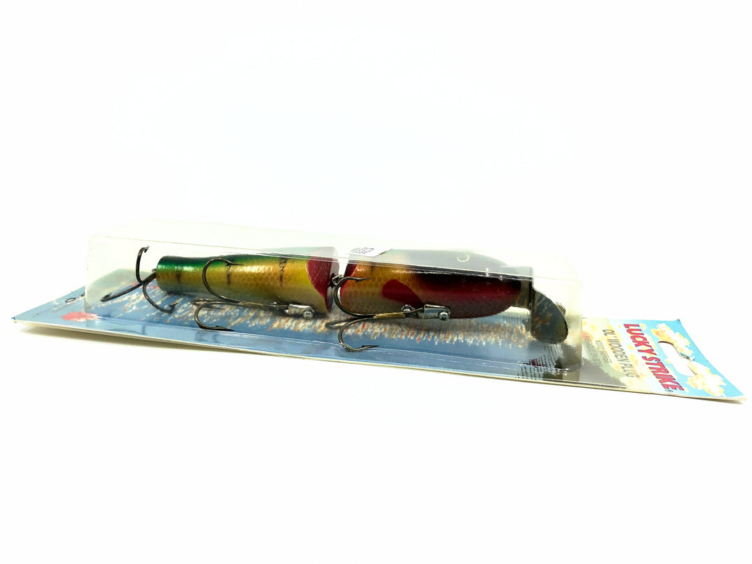 Lucky Strike 2000 Series Jointed Pikie, Green Perch Color Old Stock New on Card