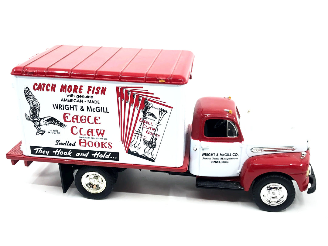 First Gear 1951 Ford F-6 Van Eagle Claw Fishing Tackle Wright McGill w/Box
