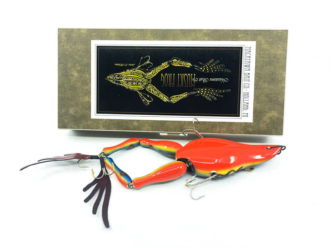 Macatawa Bait Co. Musky Frog, Poison Dart Frog Color w/Box