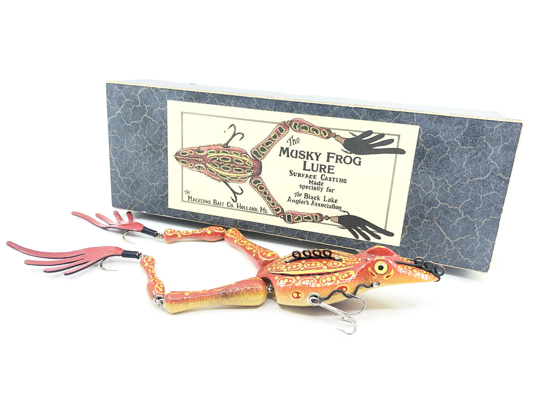 Macatawa Bait Co. Musky Frog, Red Frog Color w/Box