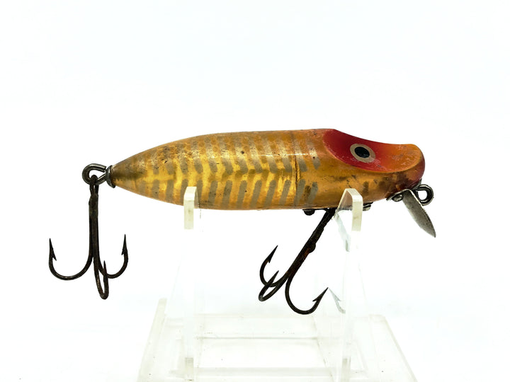 Paw Paw Master Wiggler No.3700, #59 Yellow/White Ribs Color