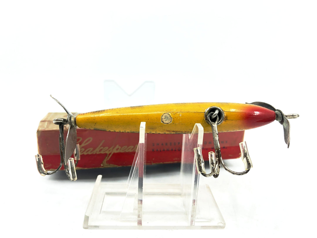 Shakespeare Slim Jim Vintage Wooden, YP Yellow Perch Color with Box