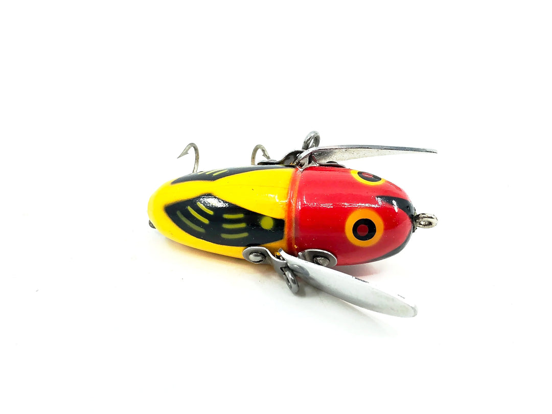 Heddon Wooden Crazy Crawler 2100, YRH Yellow Hornet