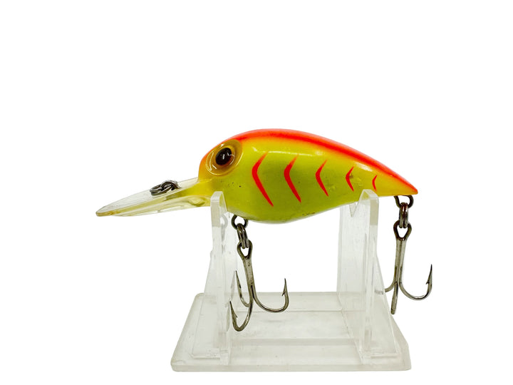 Storm Magnum Wiggle Wart AV47, Chartreuse Fluorescent/Red Herringbone Color