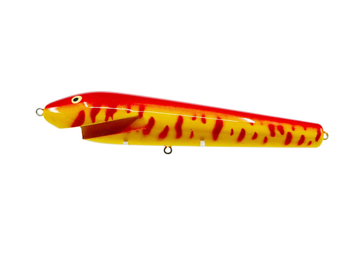 Fudally's Reef Hawg 8", Yellow/Red Coachdog Color