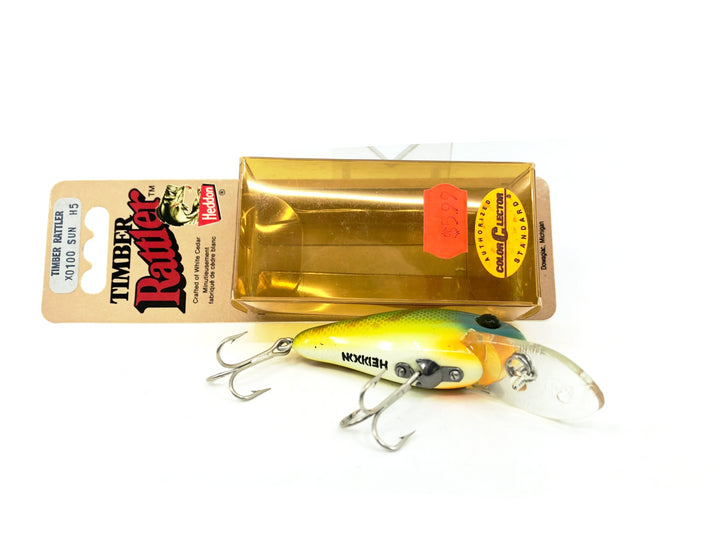 Heddon Timber Rattler X100, Sun Sunfish Color on Card
