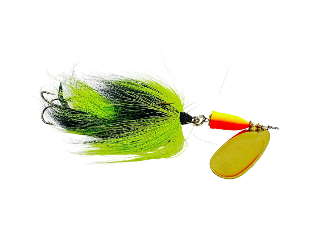Blue Fox Tandem Super Vibrax #6 Spinner, Firetiger/Chartreuse & Black Bucktail Color