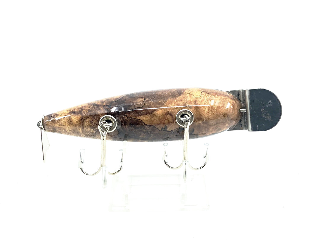 Musky Dan (XXX Lures) Wiggler, Splated Maple w/COA