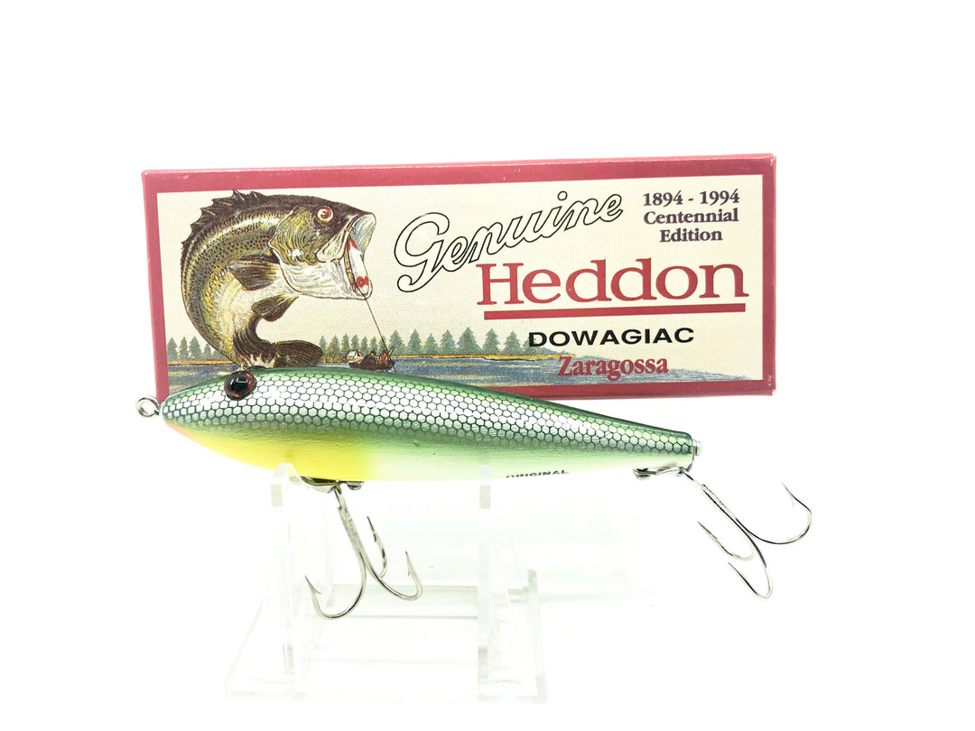 Heddon Centennial Edition Wood Zaragossa New in Box NO. X6500W-D - Green Scale Numbered