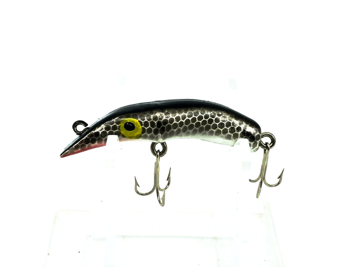 Lazy Ike Type Lure, Chrome/Black Scale Color