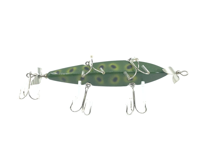 Musky Dan (XXX Lures) 5 Hook Pentagon Lure, Frog Spot w/COA