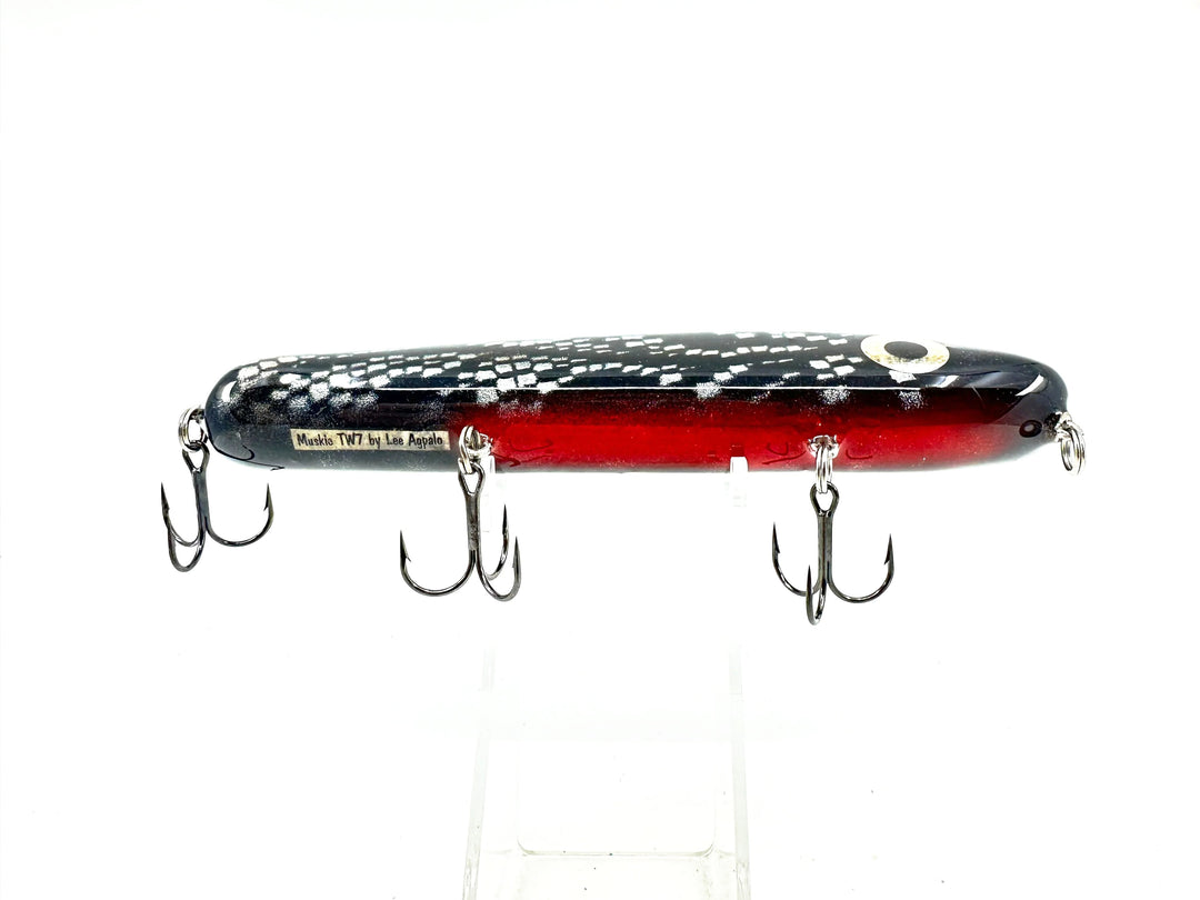 Muskie TW7 Glide Bait by Lee Agpalo, Black Scale Color