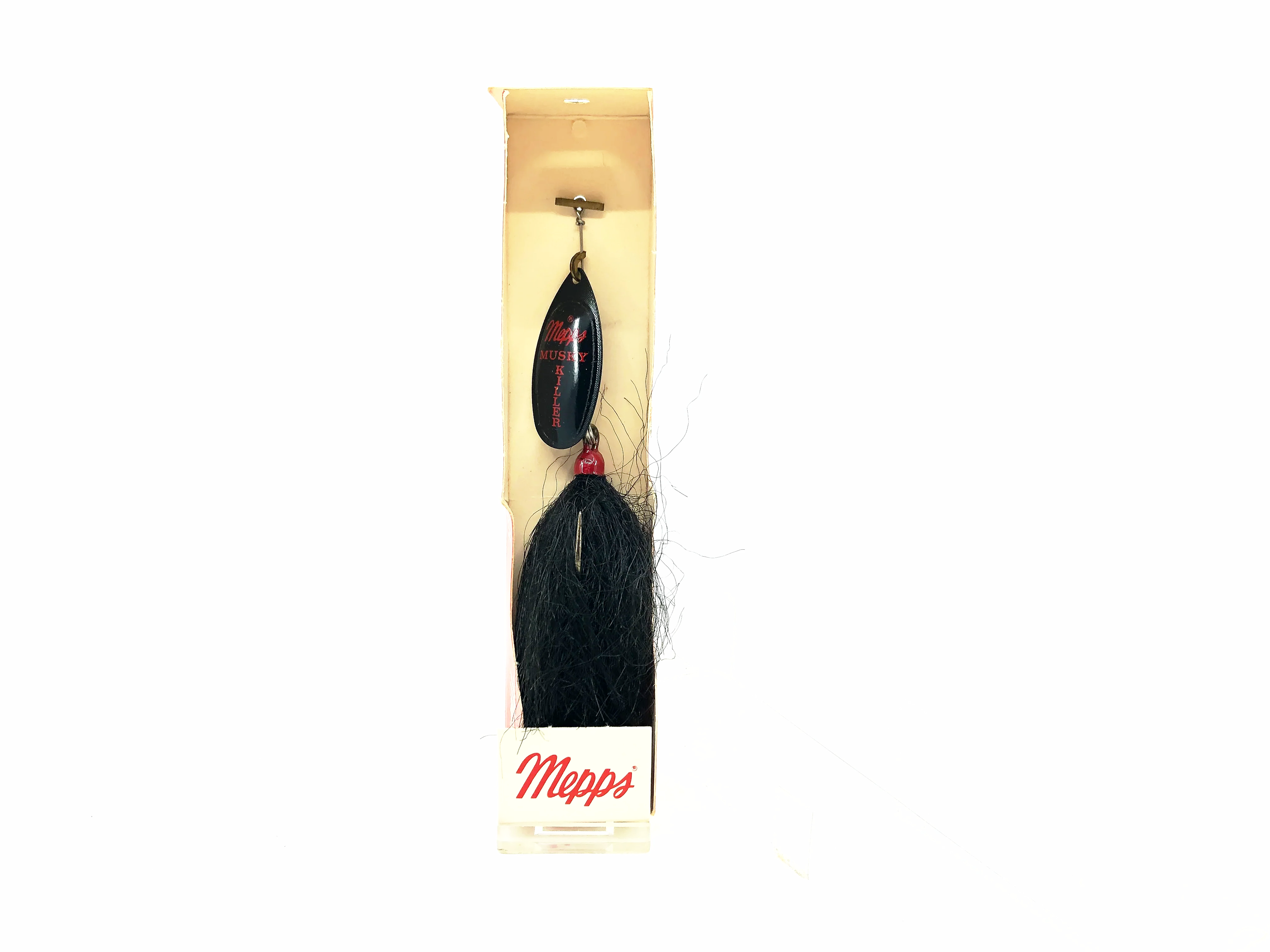 Vintage Mepps Musky Killer, Black Blade/Black Bucktail Color w/Box – My ...