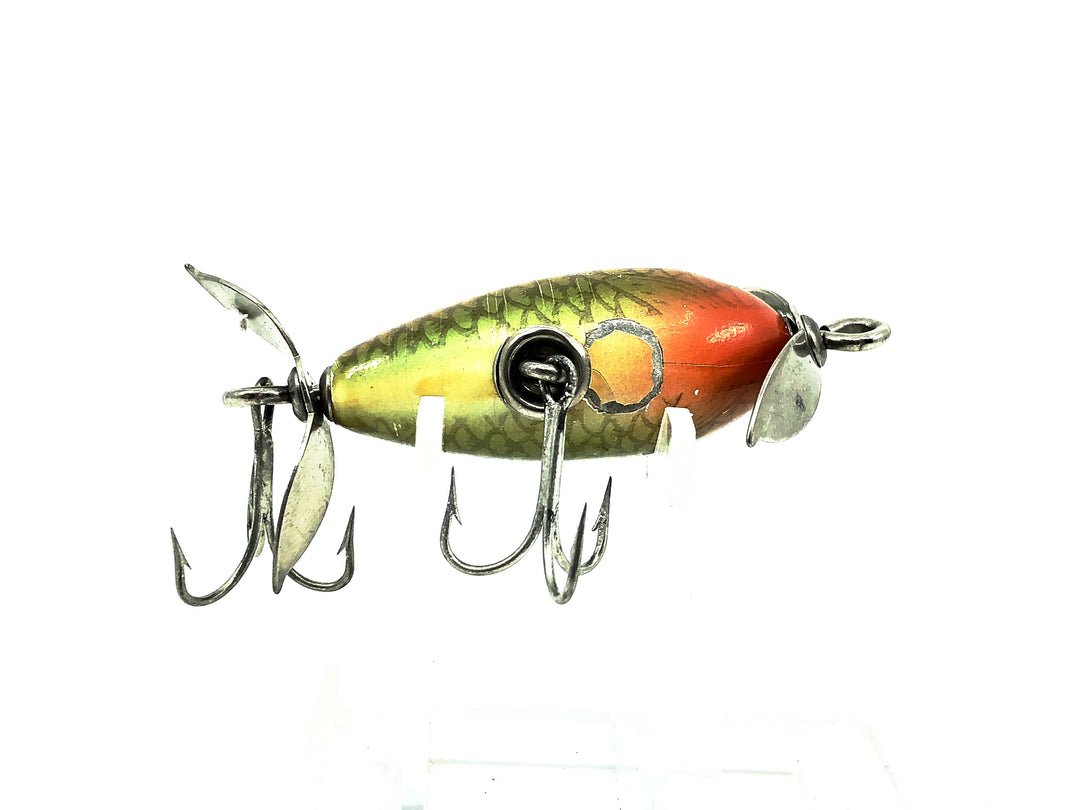 Shakespeare Midget Spinner, Black/Green and Red Scale Color
