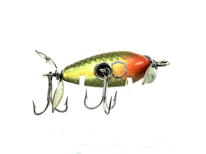 Shakespeare Midget Spinner, Black/Green and Red Scale Color