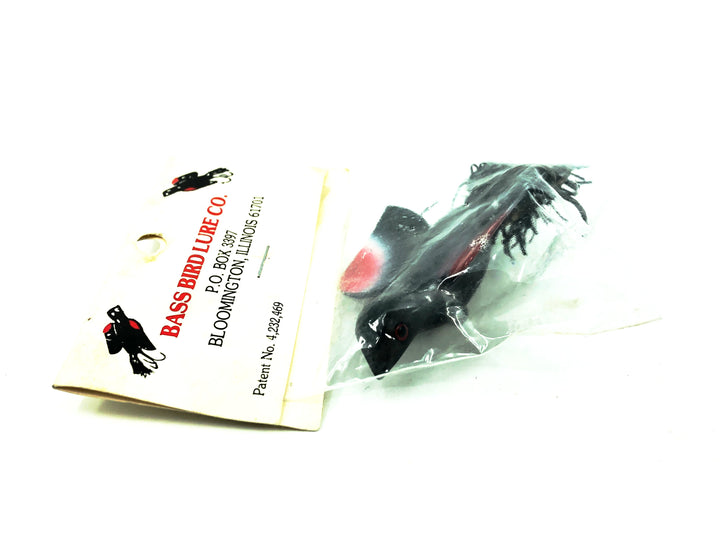Bass Bird Lure Co. Bass Bird, Red/White Wing Color on Card