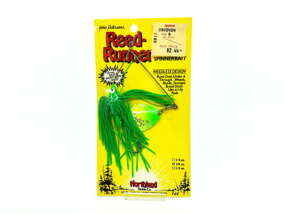 Northland Fishing Tackle Reed Runner Single Spin 3/8oz, #14 Parakeet Color