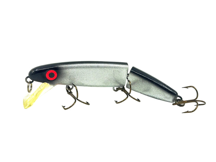 Joe Bucher Tackle Co. Buchertail Jointed Shallow Raider 7", Silver Sparkle/Black Back Color