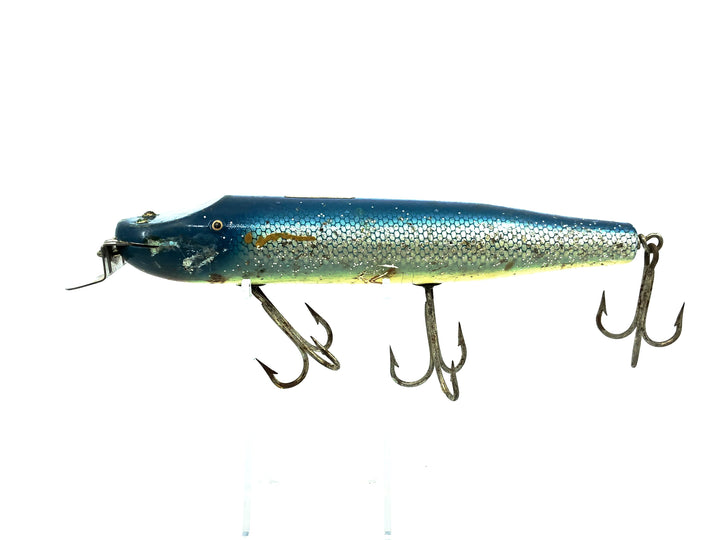 Creek Chub Wooden Giant Straight Pikie 6000, #34 Blue Flash Color