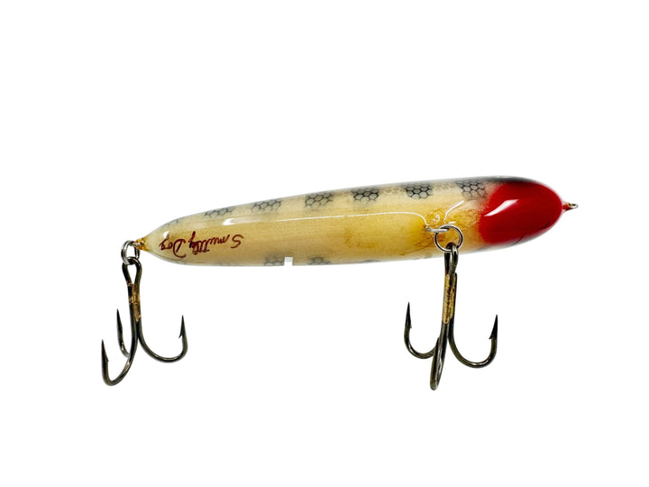 Smuttly Dog 7" Jerkbait, Perch/White Belly Color