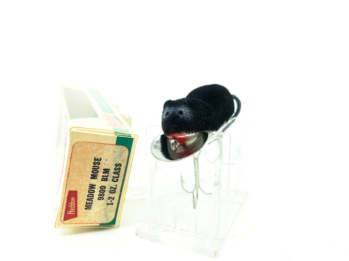 Heddon Meadow Mouse with Box 9800, BLM Black Mouse Color on Card
