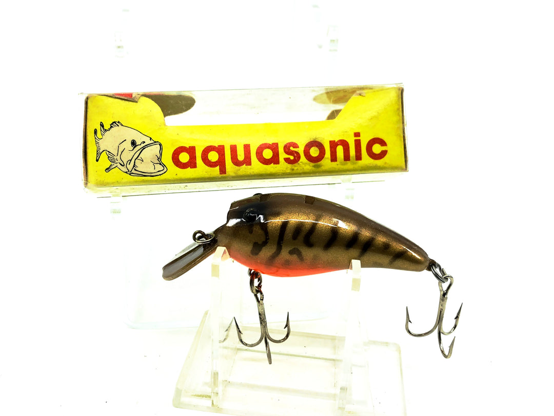 Aquasonic Lil-Noisy Lure, Bronze Tiger/Orange Belly Color with Box