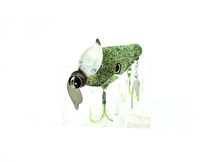 Contemporary Flaptail Minnow, Green Flitter Color