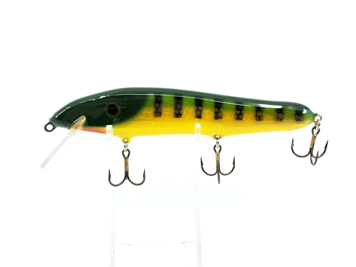 Crane 207 Musky Lure, Green Perch/Yellow Belly