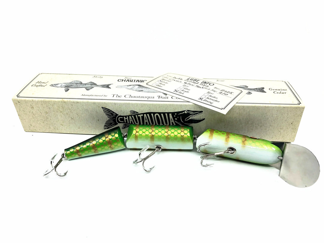 Chautauqua Double Jointed Pikie, Classic Yellow Perch Color