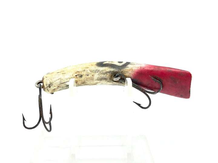 Kautzky Wooden Lazy Ike 3, Red Head/White Body Color