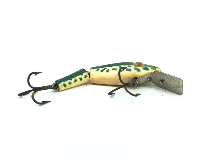 L & S Panfish Sinker, White Belly/Green Back &amp; Speckles Color