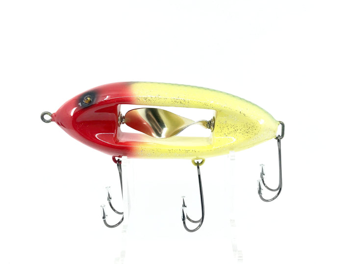 Musky Dan (XXX Lures) Chippewa Bait, Silver Flitter/Red Head Color