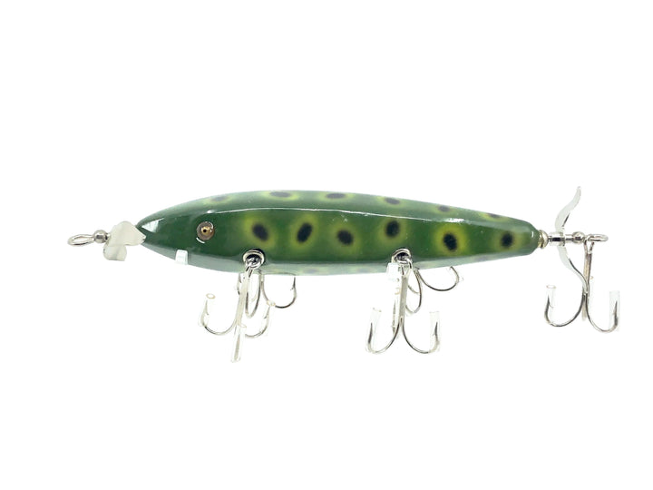 Musky Dan (XXX Lures) 5 Hook Pentagon Lure, Frog Spot w/COA