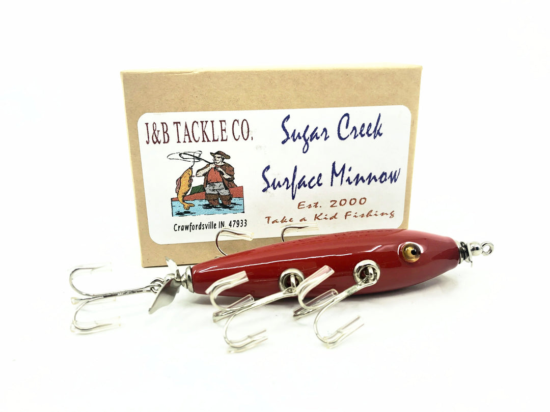 Sugar Creek Minnow 5-hook Model 500, Red Color w/Box - Early 2001