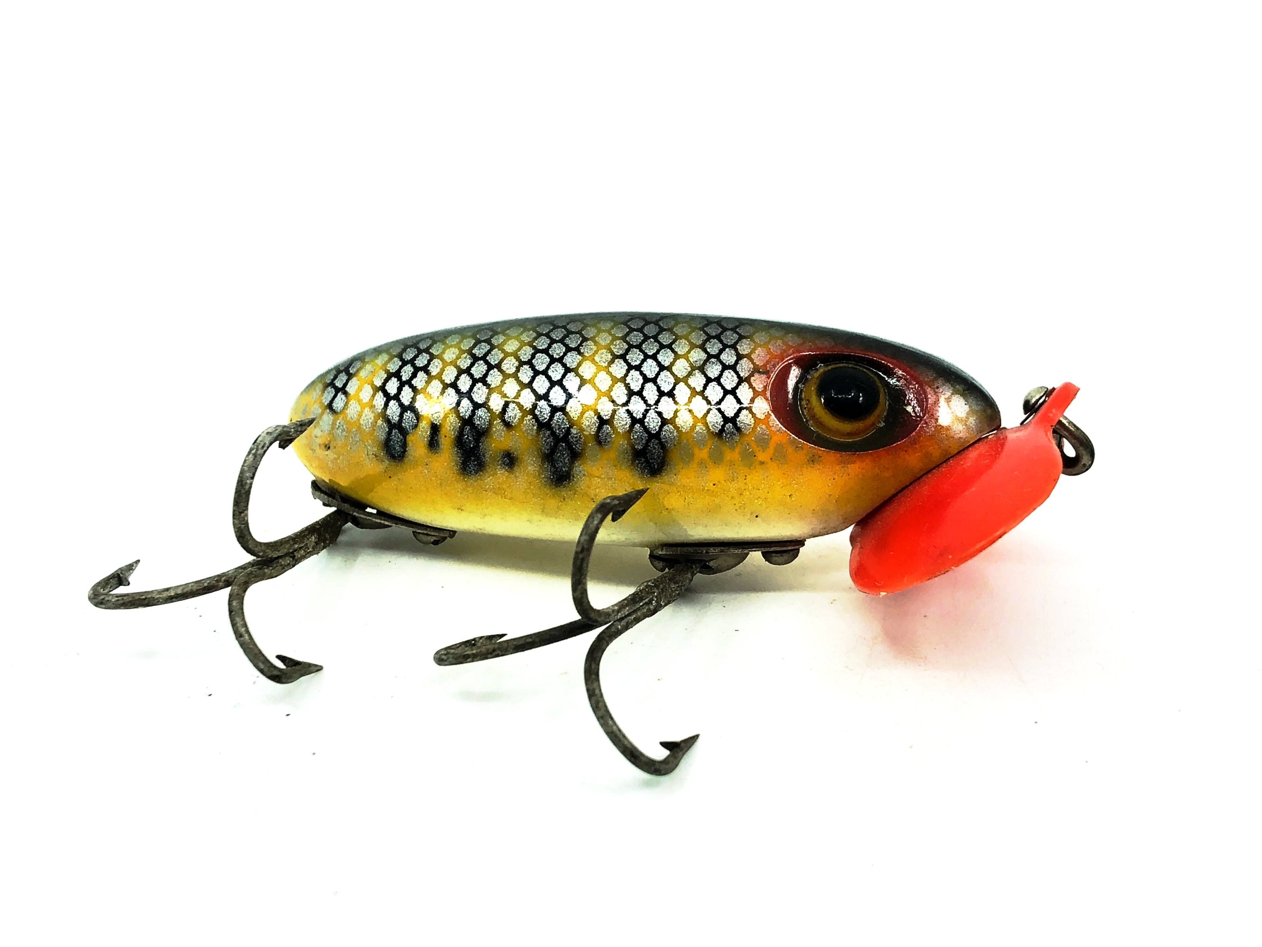Arbogast Plastic Red Lip Jitterbug 1940's WWII Era, Perch Color - War ...