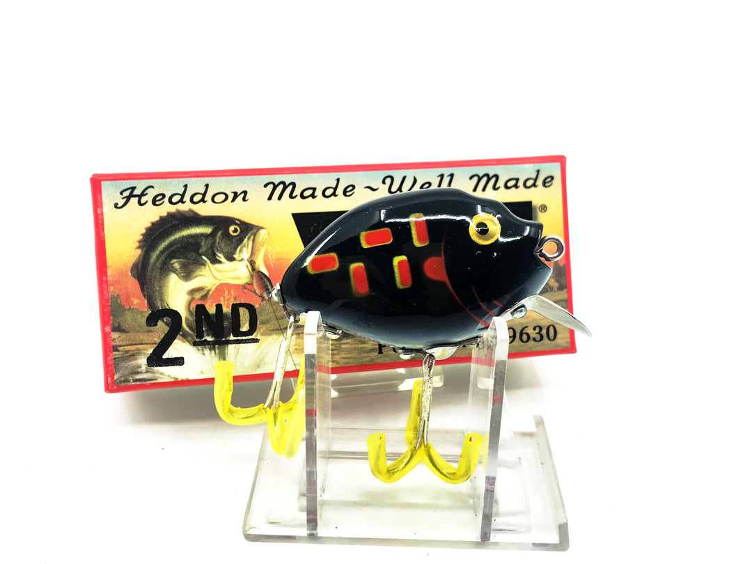 Heddon 9630 2nd Punkinseed X9630PM Black Glow Frog Color New in Box