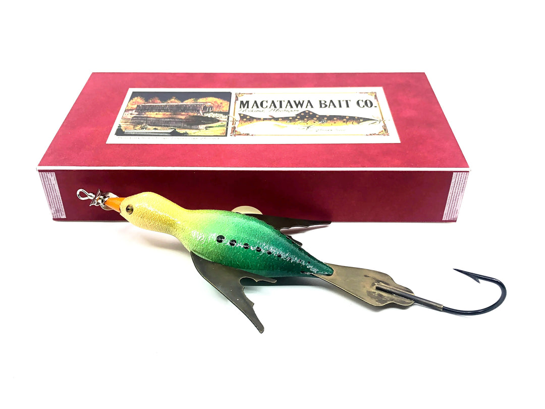 Macatawa Bait Co. Duck Lure, Blue/White Duck Color w/Box