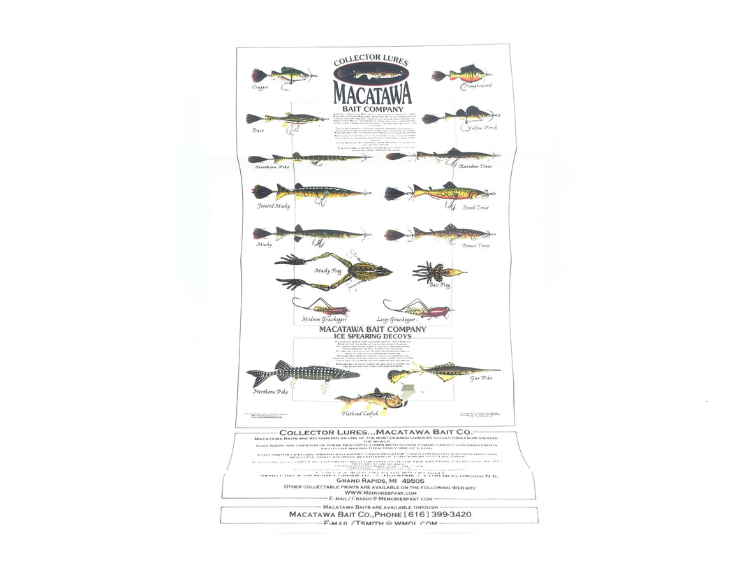 Macatawa Bait Co. 1981 Early Bass Decoy, Singed w/Box