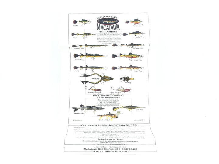Macatawa Bait Co. 1981 Early Bass Decoy, Singed w/Box