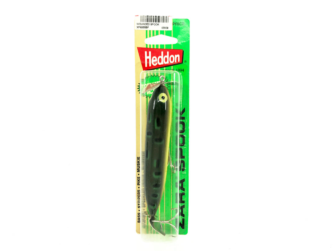 Heddon Wounded Zara Spook, BF Bullfrog Color on Card