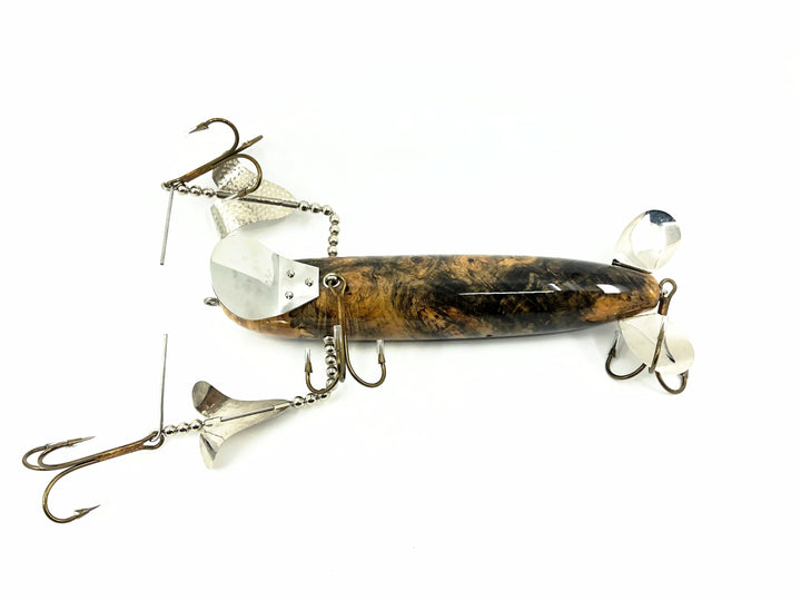 Musky Dan (XXX Lures) B-52 Bomber Lure, Made from Buckeye Burl w/COA
