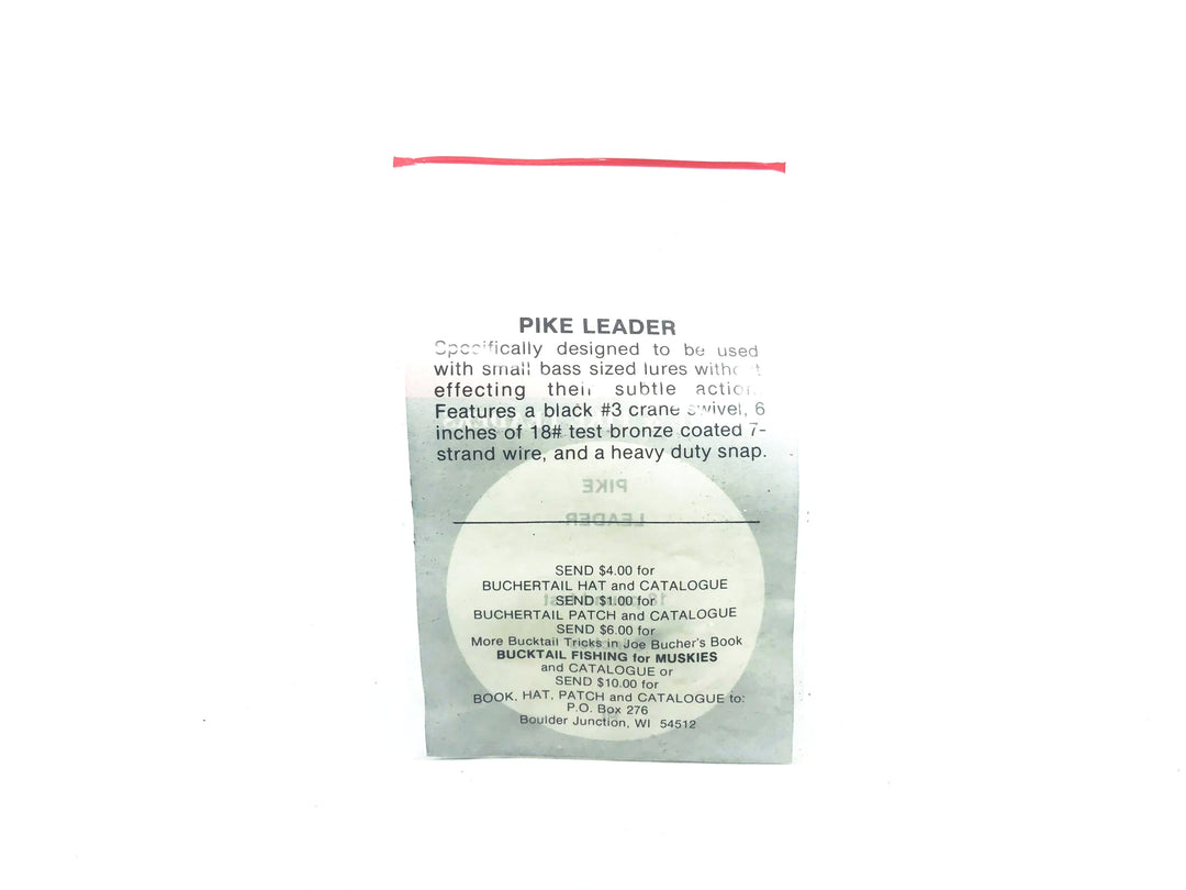 Buchertail Muskie & Pike Leader, 18 Ib. Test, 6"