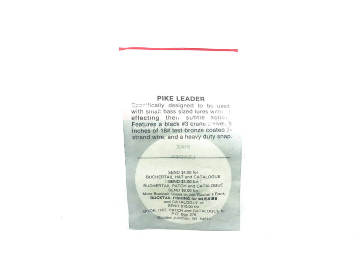 Buchertail Muskie & Pike Leader, 18 Ib. Test, 6"